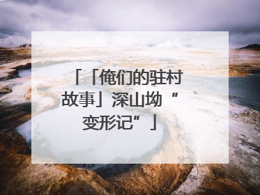 「俺们的驻村故事」深山坳“变形记”