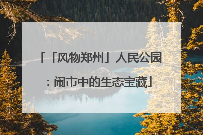 「风物郑州」人民公园：闹市中的生态宝藏