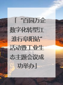 “百园万企数字化转型江淮行阜阳站”活动暨工业生态主题会议成功举办