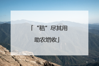 “秸”尽其用 助农增收