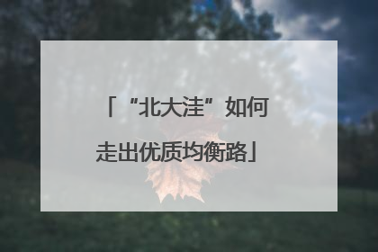 “北大洼”如何走出优质均衡路