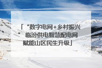 “数字电网+乡村振兴” 临汾供电智慧配电网赋能山区民生升级