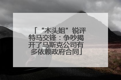 “木头姐”锐评特马交锋：争吵揭开了马斯克公司有多依赖政府合同