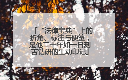 “法律宝典”上的折角、标注与便签，是他二十年如一日刻苦钻研的生动印记