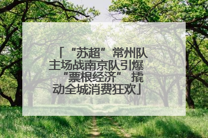 “苏超”常州队主场战南京队引爆“票根经济” 撬动全城消费狂欢