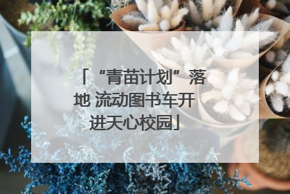 “青苗计划”落地 流动图书车开进天心校园