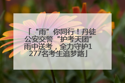 “雨”你同行！丹徒公安交警“护考天团”雨中送考，全力守护1277名考生追梦路