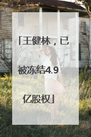 王健林，已被冻结4.9亿股权