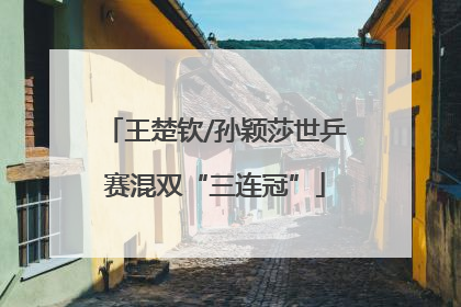 王楚钦/孙颖莎世乒赛混双“三连冠”
