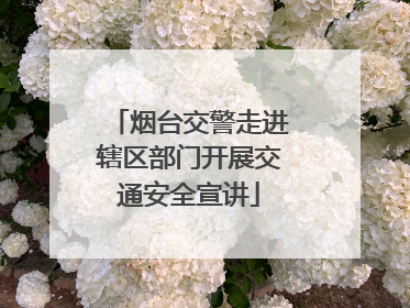 烟台交警走进辖区部门开展交通安全宣讲
