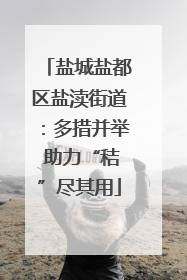 盐城盐都区盐渎街道：多措并举 助力“秸”尽其用