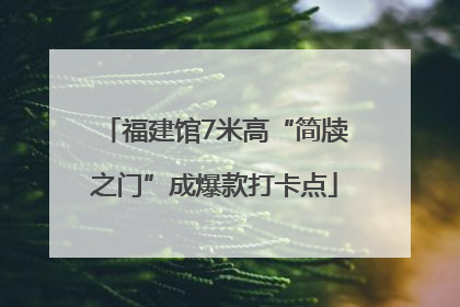 福建馆7米高“简牍之门”成爆款打卡点