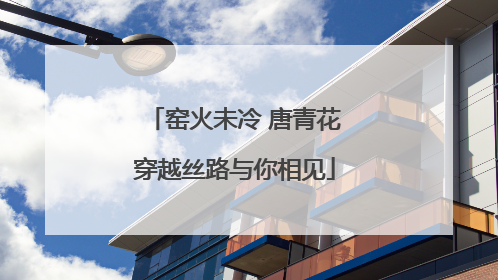 窑火未冷 唐青花穿越丝路与你相见