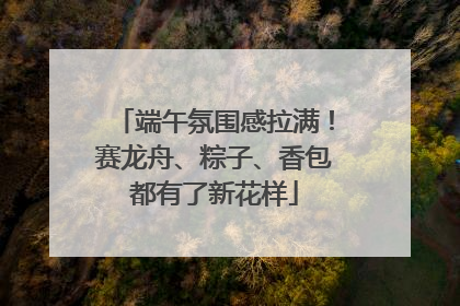 端午氛围感拉满！赛龙舟、粽子、香包都有了新花样