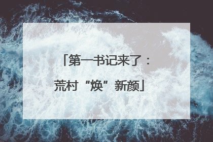 第一书记来了：荒村“焕”新颜
