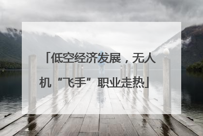 低空经济发展，无人机“飞手”职业走热