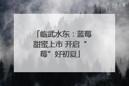 临武水东：蓝莓甜蜜上市 开启“莓”好初夏