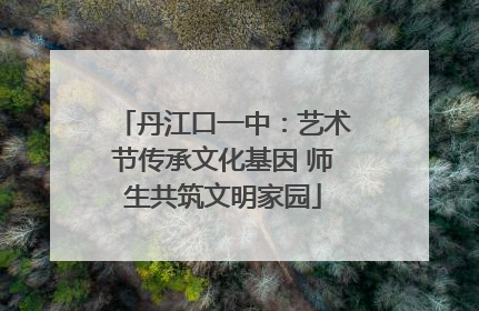 丹江口一中：艺术节传承文化基因 师生共筑文明家园