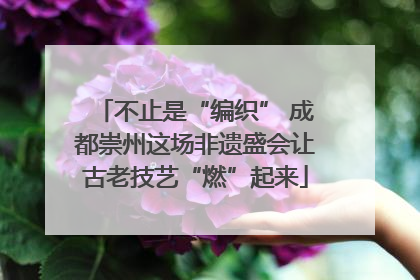 不止是“编织” 成都崇州这场非遗盛会让古老技艺“燃”起来