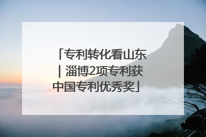 专利转化看山东|淄博2项专利获中国专利优秀奖