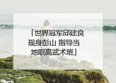 世界冠军邱建良现身彭山 指导当地职高武术班