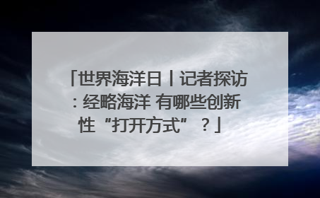 世界海洋日丨记者探访：经略海洋 有哪些创新性“打开方式”？
