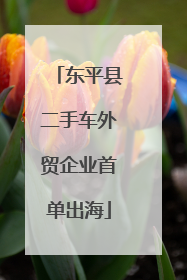 东平县二手车外贸企业首单出海
