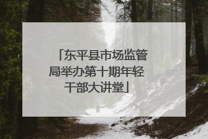 东平县市场监管局举办第十期年轻干部大讲堂