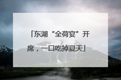 东湖“全荷宴”开席，一口吃掉夏天