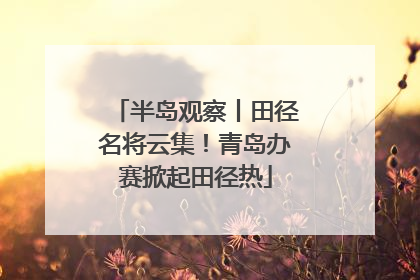 半岛观察丨田径名将云集！青岛办赛掀起田径热