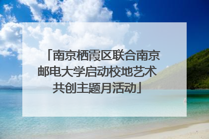 南京栖霞区联合南京邮电大学启动校地艺术共创主题月活动
