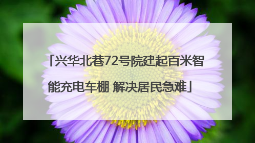 兴华北巷72号院建起百米智能充电车棚 解决居民急难