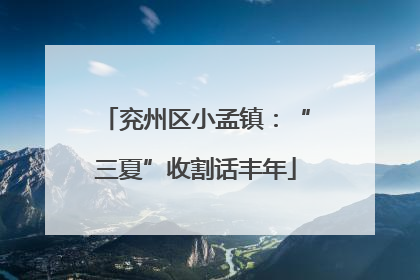 兖州区小孟镇：“三夏”收割话丰年