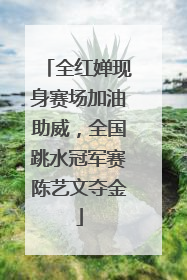全红婵现身赛场加油助威，全国跳水冠军赛陈艺文夺金