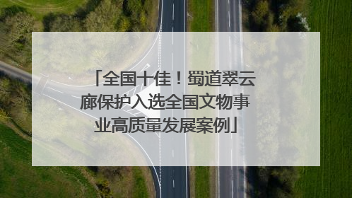 全国十佳！蜀道翠云廊保护入选全国文物事业高质量发展案例