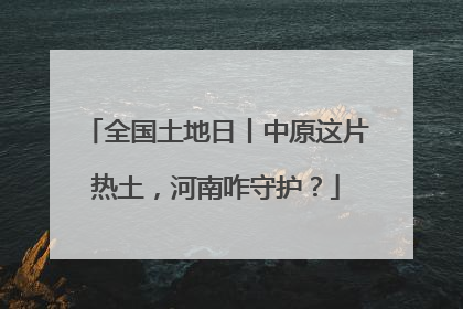 全国土地日丨中原这片热土，河南咋守护？