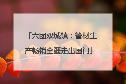 六团双城镇：管材生产畅销全疆走出国门