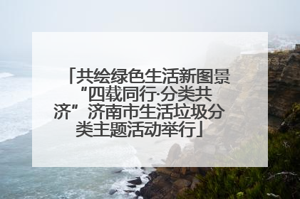 共绘绿色生活新图景 “四载同行·分类共济”济南市生活垃圾分类主题活动举行