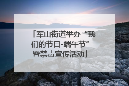 军山街道举办“我们的节日-端午节”暨禁毒宣传活动