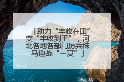 助力“丰收在田”变“丰收到手”，河北各地各部门厉兵秣马迎战“三夏”