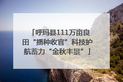 呼玛县111万亩良田“播种收官”科技护航蓄力“金秋丰景”