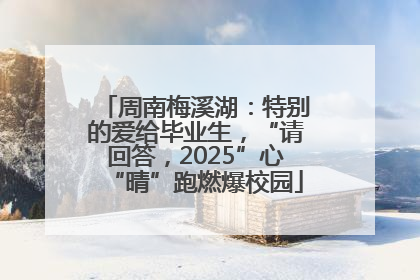 周南梅溪湖：特别的爱给毕业生，“请回答，2025”心“晴”跑燃爆校园