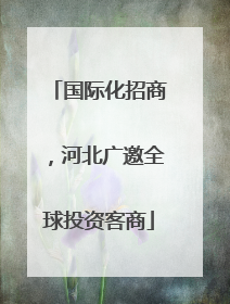 国际化招商，河北广邀全球投资客商