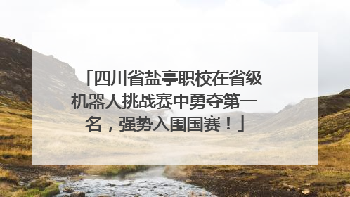 四川省盐亭职校在省级机器人挑战赛中勇夺第一名，强势入围国赛！
