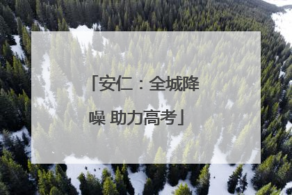 安仁：全城降噪 助力高考