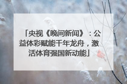 央视《晚间新闻》：公益体彩赋能千年龙舟，激活体育强国新动能