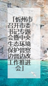 忻州市召开市委书记专题会暨中央生态环境保护督察边督边改工作推进会
