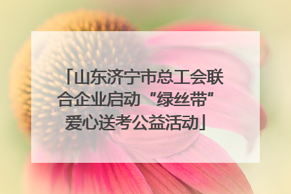 山东济宁市总工会联合企业启动“绿丝带”爱心送考公益活动