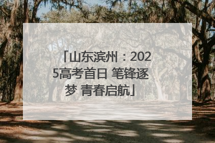 山东滨州：2025高考首日 笔锋逐梦 青春启航