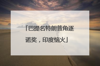 巴提名特朗普角逐诺奖，印度恼火